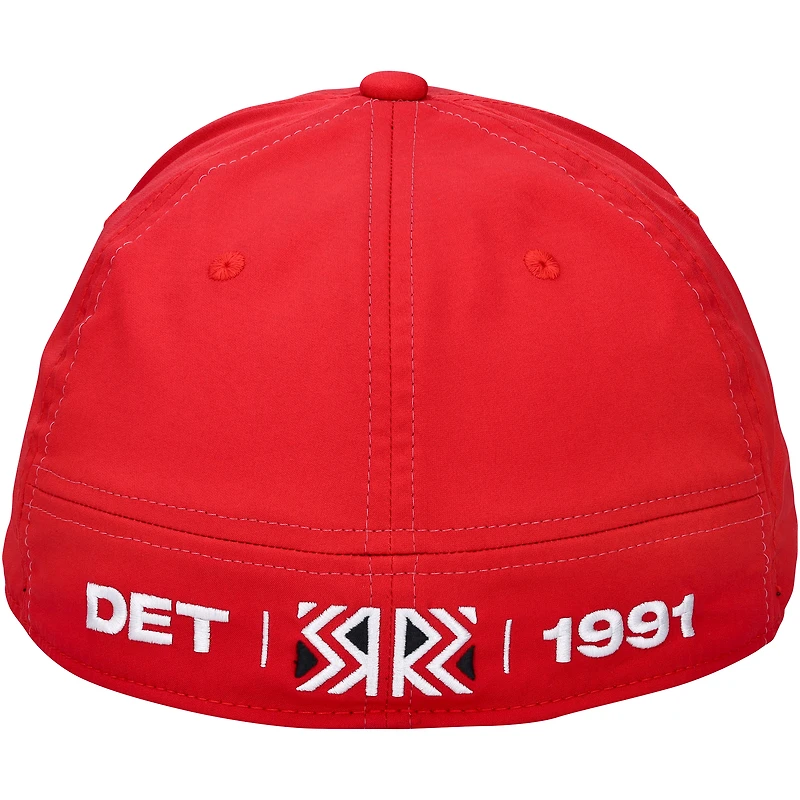 Casquette rétro adidas Reverse autographiée par Lucas Raymond des Red Wings de Detroit 2022-23