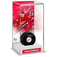 Étui de luxe pour rondelles de hockey hautes des Red Wings de Detroit de Lucas Raymond