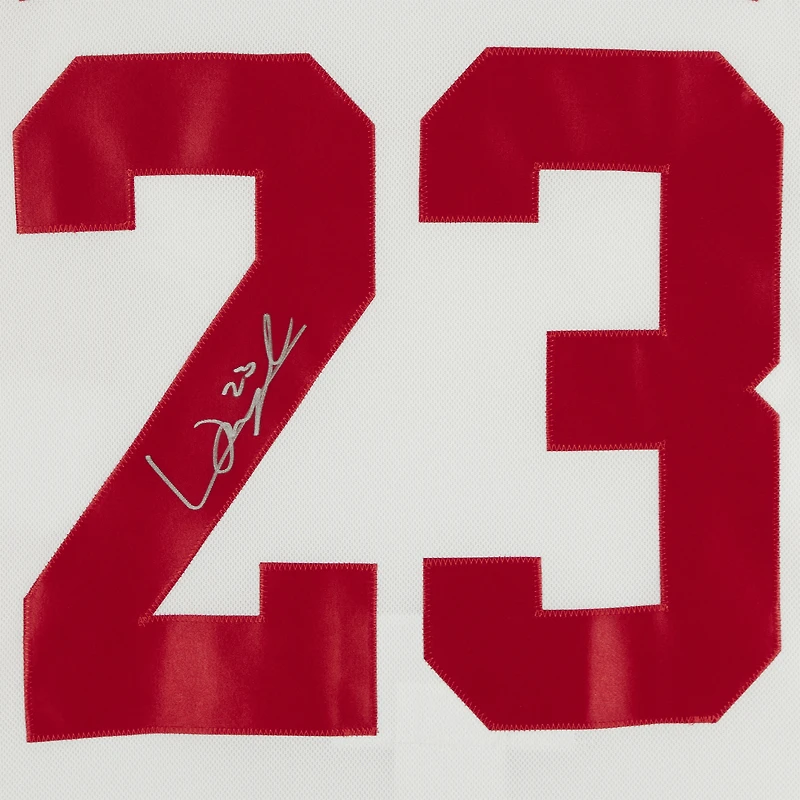 Maillot authentique adidas autographié par Lucas Raymond White des Red Wings de Detroit