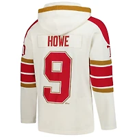 V111020 RdWngs Gordie Howe 47 Brand Old Time hockey Cagoules à lacets pour joueur de hommes SWTMENNUM HP148PMWHVT660676CL