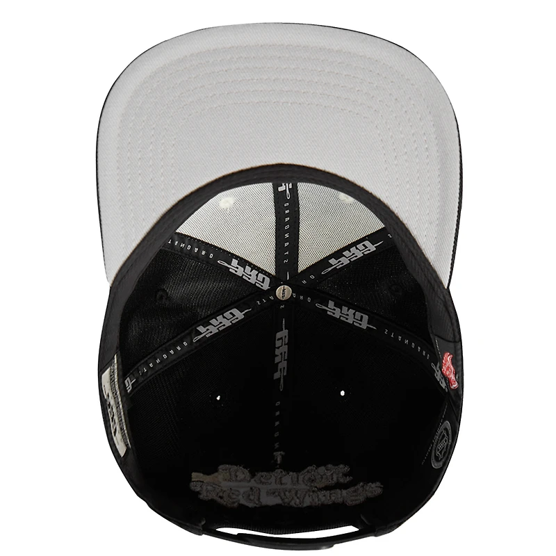 Casquette Snapback en molleton français Detroit Red Wings Pro Standard pour homme en crème