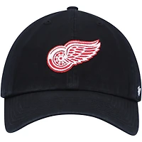 Casquette réglable Clean Up Detroit Red Wings '47 noire pour homme