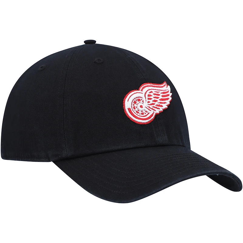 Casquette réglable Clean Up Detroit Red Wings '47 noire pour homme