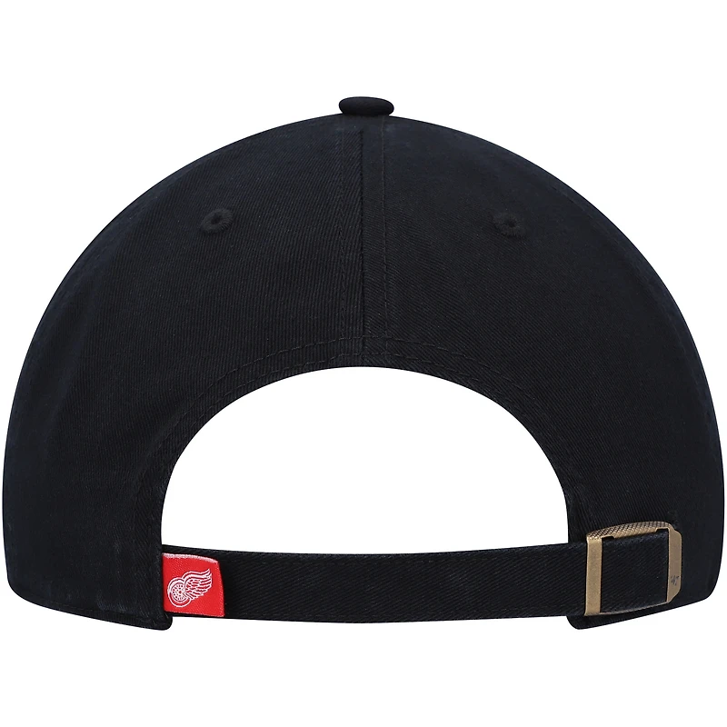 Casquette réglable Clean Up Detroit Red Wings '47 noire pour homme