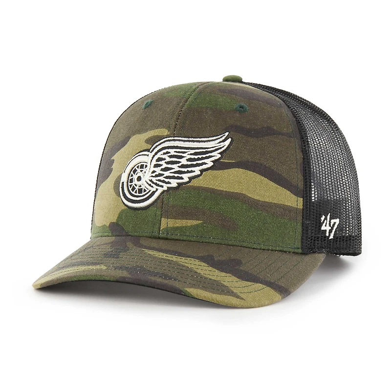 Casquette Snapback Detroit Red Wings '47 camouflage/noir pour homme