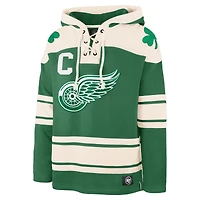 Sweat à capuche lacets pour homme Dylan Larkin Kelly Green Detroit Red Wings St. Patrick's Day avec nom et numéro de joueur