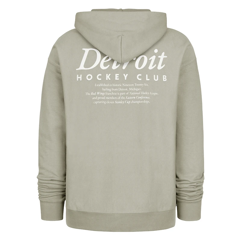 Men's '47  Gray Detroit Red Wings Foundation Pullover Hoodie