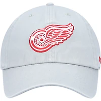 Casquette ajustable Clean Up de l'équipe Detroit Red Wings '47 grise pour hommes