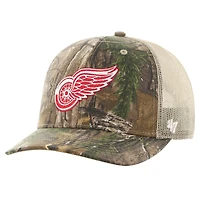 Men's '47 Realtree Camo Detroit Red Wings Logo Trucker Adjustable Hat