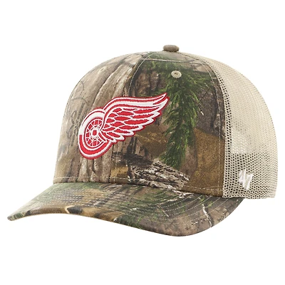 Men's '47 Realtree Camo Detroit Red Wings Logo Trucker Adjustable Hat