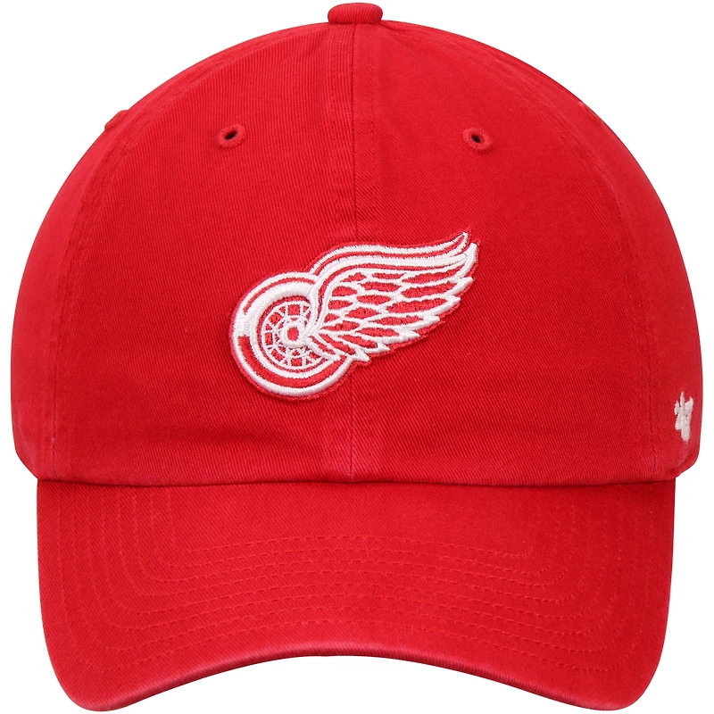 Casquette ajustable '47 Red Detroit Red Wings Clean Up pour homme