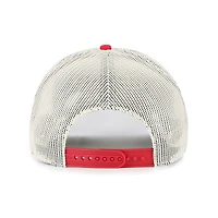 Casquette trucker Emmett rouge Detroit Red Wings « 47 » pour homme, en sergé épais, avec corde d'attelage et ajustable.