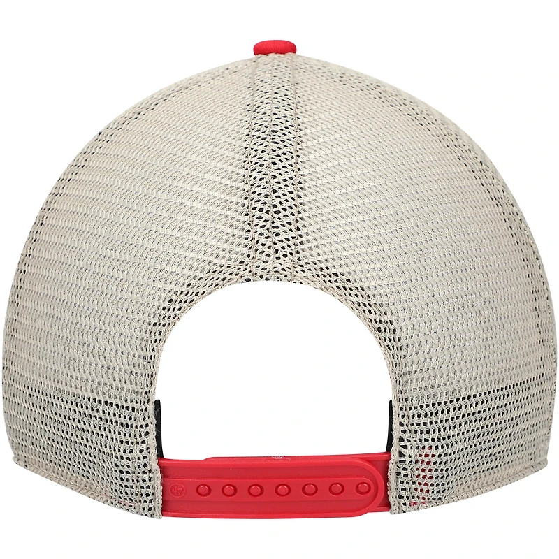 Men's '47 Red Detroit Red Wings Trawler Clean Up Trucker Snapback Hat