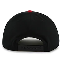 Casquette ajustable Burnett noire/rouge pour homme des Red Wings de Detroit American Needle