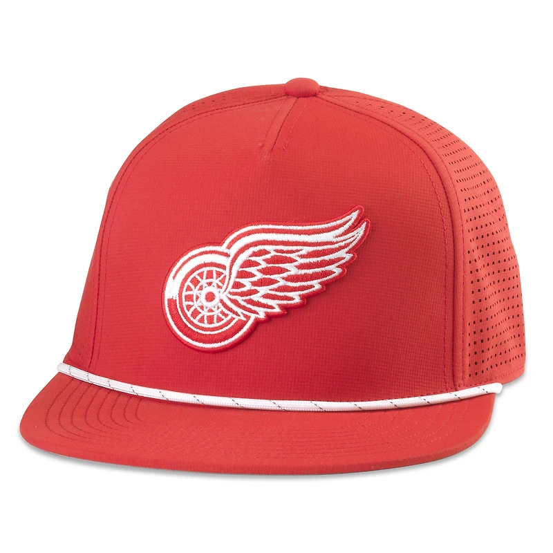 Men's American Needle  Red Detroit Red Wings Buxton Pro Tech Adjustable Hat