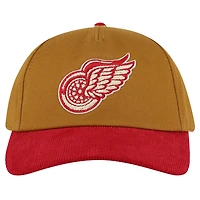 Men's American Needle  Tan/Red Detroit Red Wings Burnett Adjustable Hat