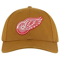 Casquette ajustable en sergé délavé American Needle Tan Detroit Red Wings Hepcat pour homme