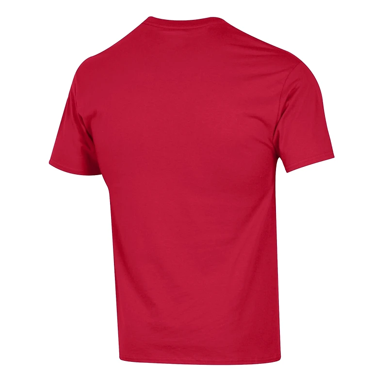 T-shirt homme Champion rouge Detroit Red Wings avec casque