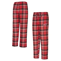 Pantalon de nuit en flanelle rouge/noir Detroit Red Wings Region pour homme Concepts Sport
