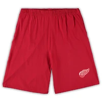 Ensemble de Tailles Big & Tall t-shirt et short Detroit Red Wings pour hommes Concepts Sport rouge/anthracite chiné