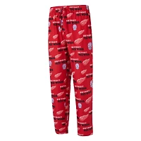 Men's Concepts Sport  Red Detroit Wings All Over Print Knit Pants