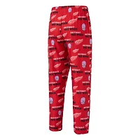 Men's Concepts Sport  Red Detroit Wings All Over Print Knit Pants