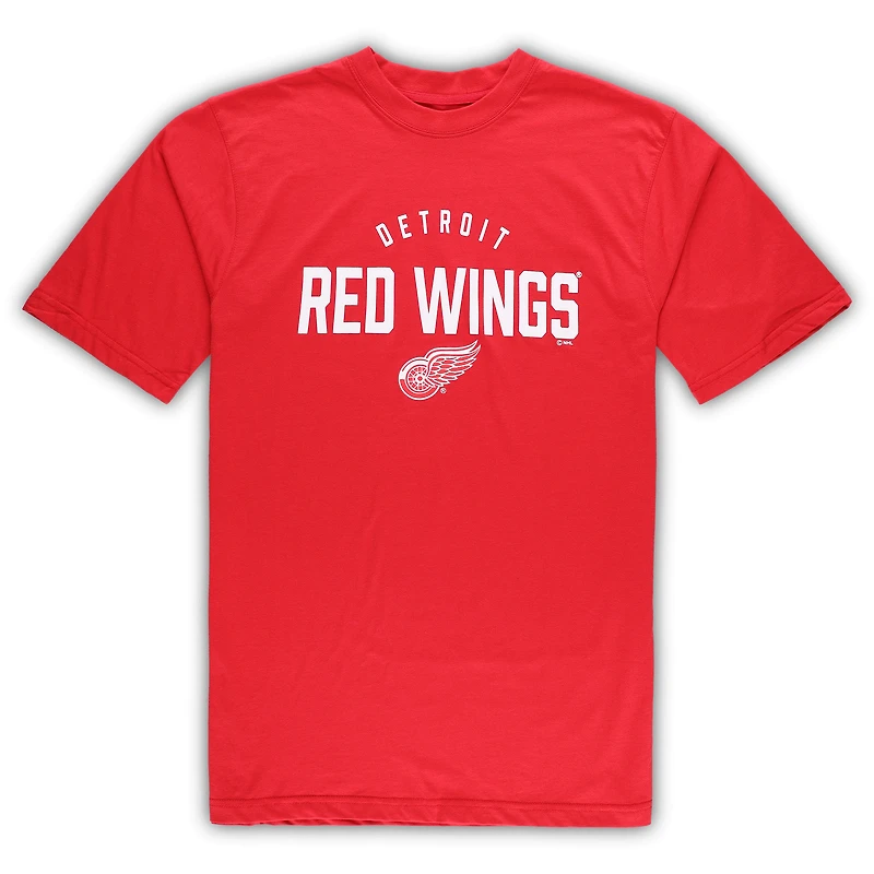 Ensemble lounge pour homme Detroit Red Wings rouge/gris chiné Big & Tall T-shirt et pantalon