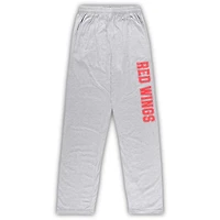 Ensemble lounge pour homme Detroit Red Wings rouge/gris chiné Big & Tall T-shirt et pantalon