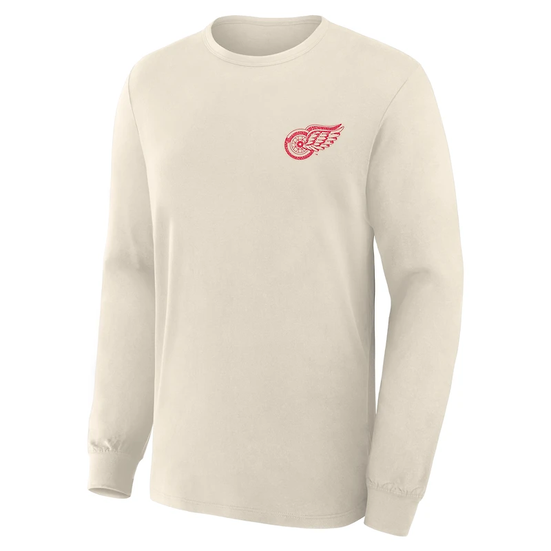 Men's Fanatics Beige Detroit Red Wings Centennial Legacy Long Sleeve T-Shirt