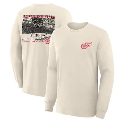 Men's Fanatics Beige Detroit Red Wings Centennial Legacy Long Sleeve T-Shirt