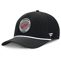 Casquette ajustable authentique Pro Rink des Red Wings de Detroit pour homme, noire, Fanatics