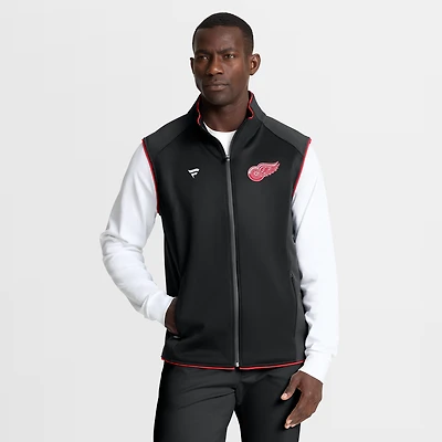 Gilet zippé intégral Pro Rink authentique des Red Wings de Detroit pour homme, noir, Fanatics