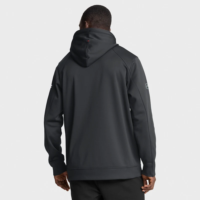 Men's Fanatics Black Detroit Red Wings Authentic Pro Rink Hoodie