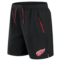 Men's Fanatics Black Detroit Red Wings Authentic Pro Rink Performance Shorts