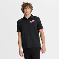 Men's Fanatics Black Detroit Red Wings Authentic Pro Rink Raglan Polo