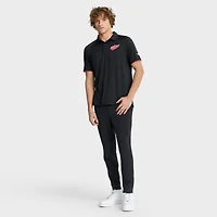 Men's Fanatics Black Detroit Red Wings Authentic Pro Rink Raglan Polo