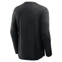 Men's Fanatics Black Detroit Red Wings Authentic Pro Rink Tech Long Sleeve T-Shirt