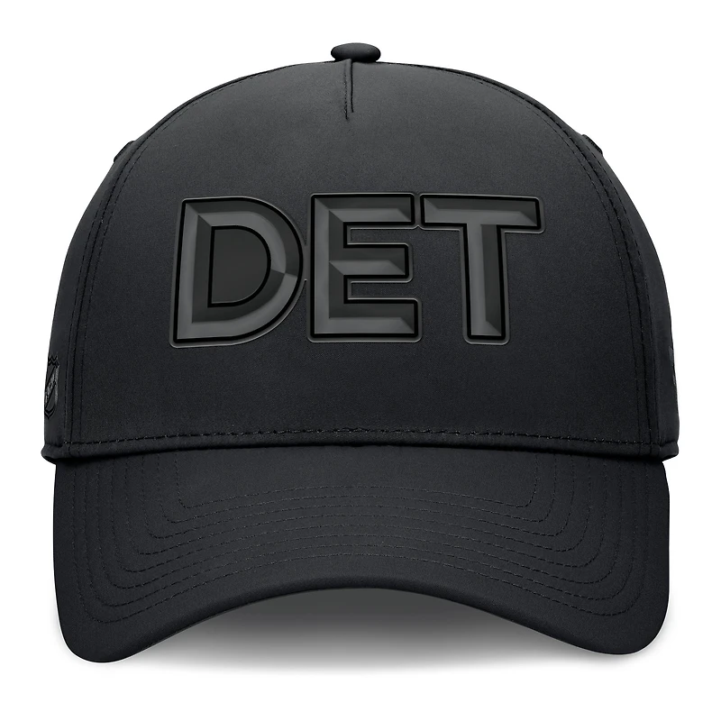 Men's Fanatics Black Detroit Red Wings Authentic Pro Road Team Code Flex Hat