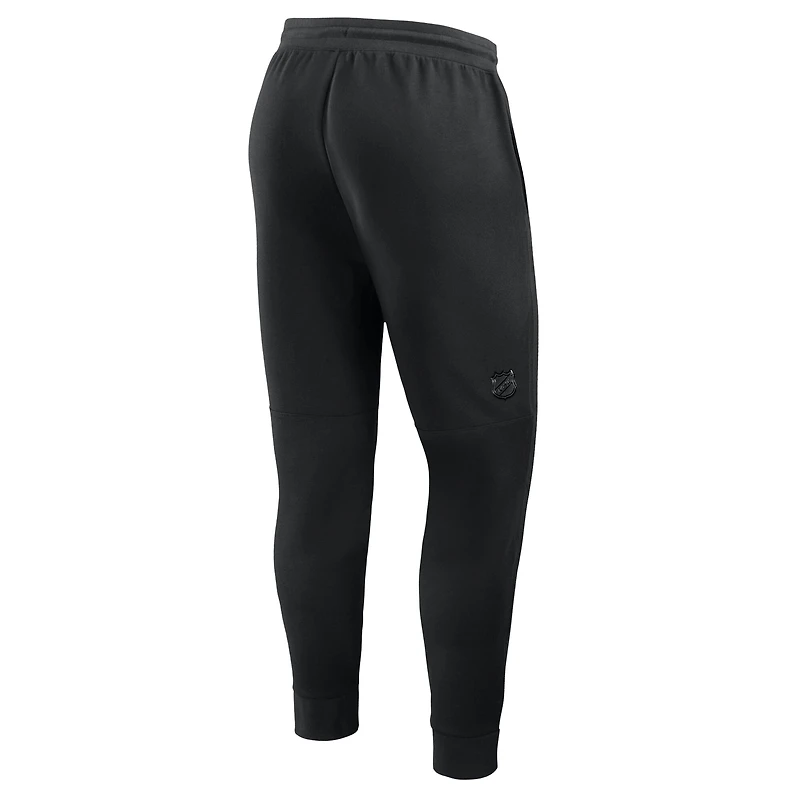 Men's Fanatics Black Detroit Red Wings Authentic Pro Road Tri-Blend Joggers