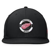 Men's Fanatics Black Detroit Red Wings Authentic Pro Training Camp Snapback Hat