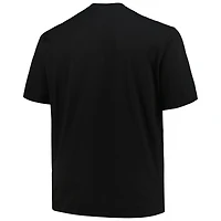 Men's Fanatics Black Detroit Red Wings Big & Tall Wordmark T-Shirt
