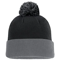 Bonnet en tricot à revers avec pompon Fanatics pour homme, noir, Detroit Red Wings