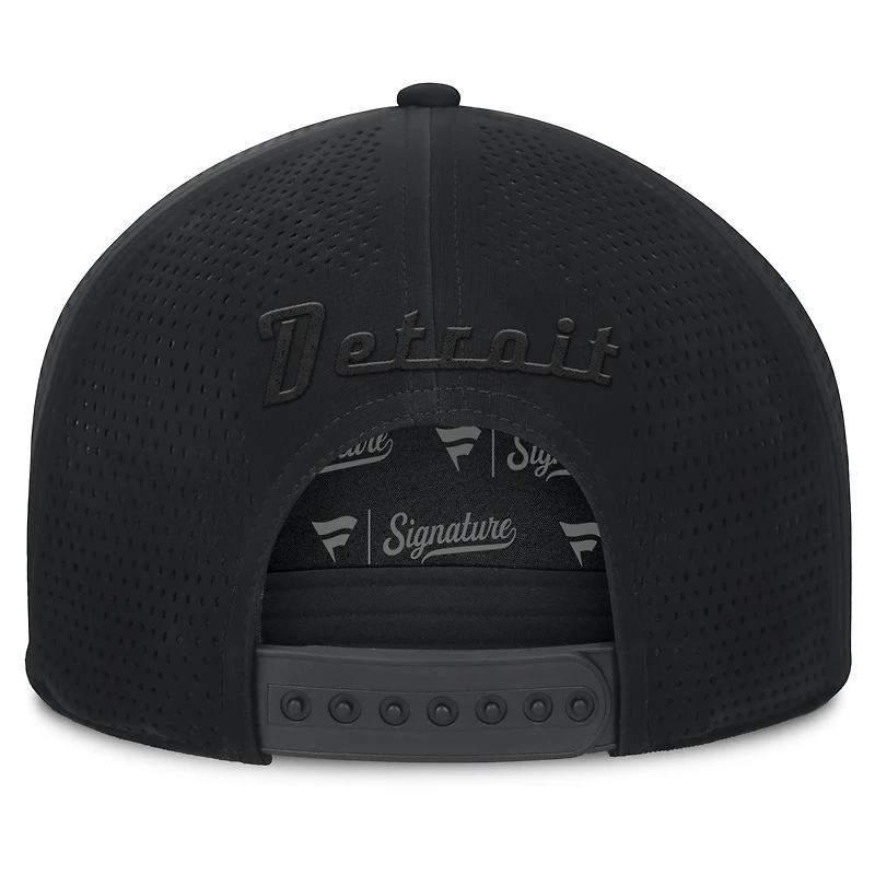 Casquette ajustable noire pour homme Fanatics Detroit Red Wings Front Office