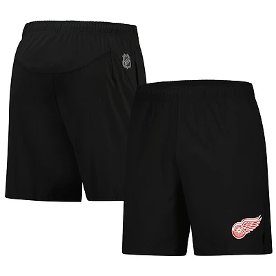 Men's Fanatics  Black Detroit Red Wings Tech Training Shorts