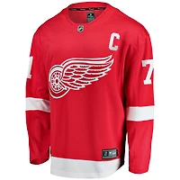 Men's Fanatics Branded Dylan Larkin Red Detroit Wings Captain Home Breakaway Jersey