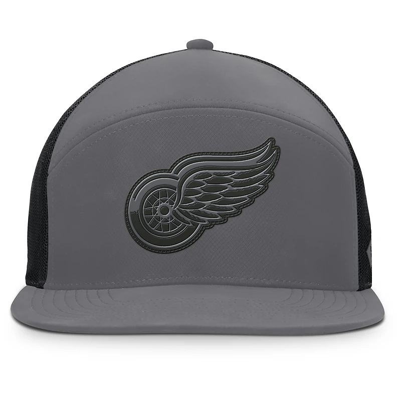 Casquette ajustable Fairweather pour homme Fanatics des Red Wings de Detroit en charbon