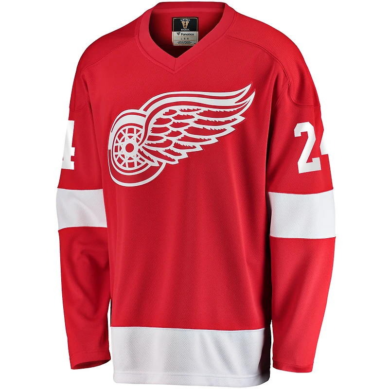Fanatics pour hommes Chris Chelios Red Detroit Wings Premier Breakaway Maillot de joueur retraité