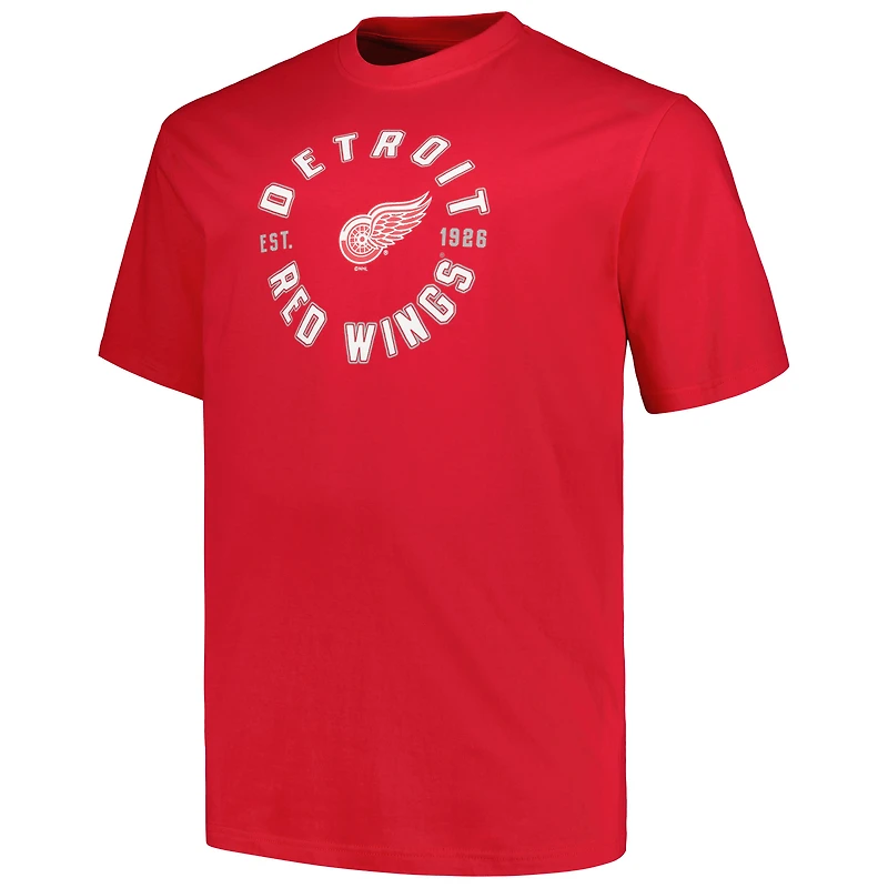 Ensemble de 2 t-shirts Fanatics Detroit Red Wings Big & Tall pour hommes