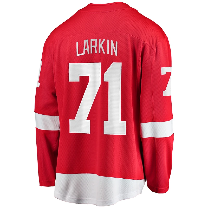 Men's Fanatics Dylan Larkin Red Detroit Wings 2023/24 Captain Breakaway Player Jersey