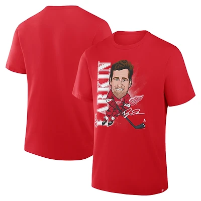 T-shirt caricatural pour homme Dylan Larkin, joueur des Red Wings de Detroit
